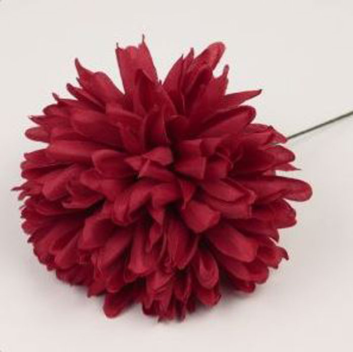 Fleur de Flamenco Chrysanthème. Rouge. 12cm